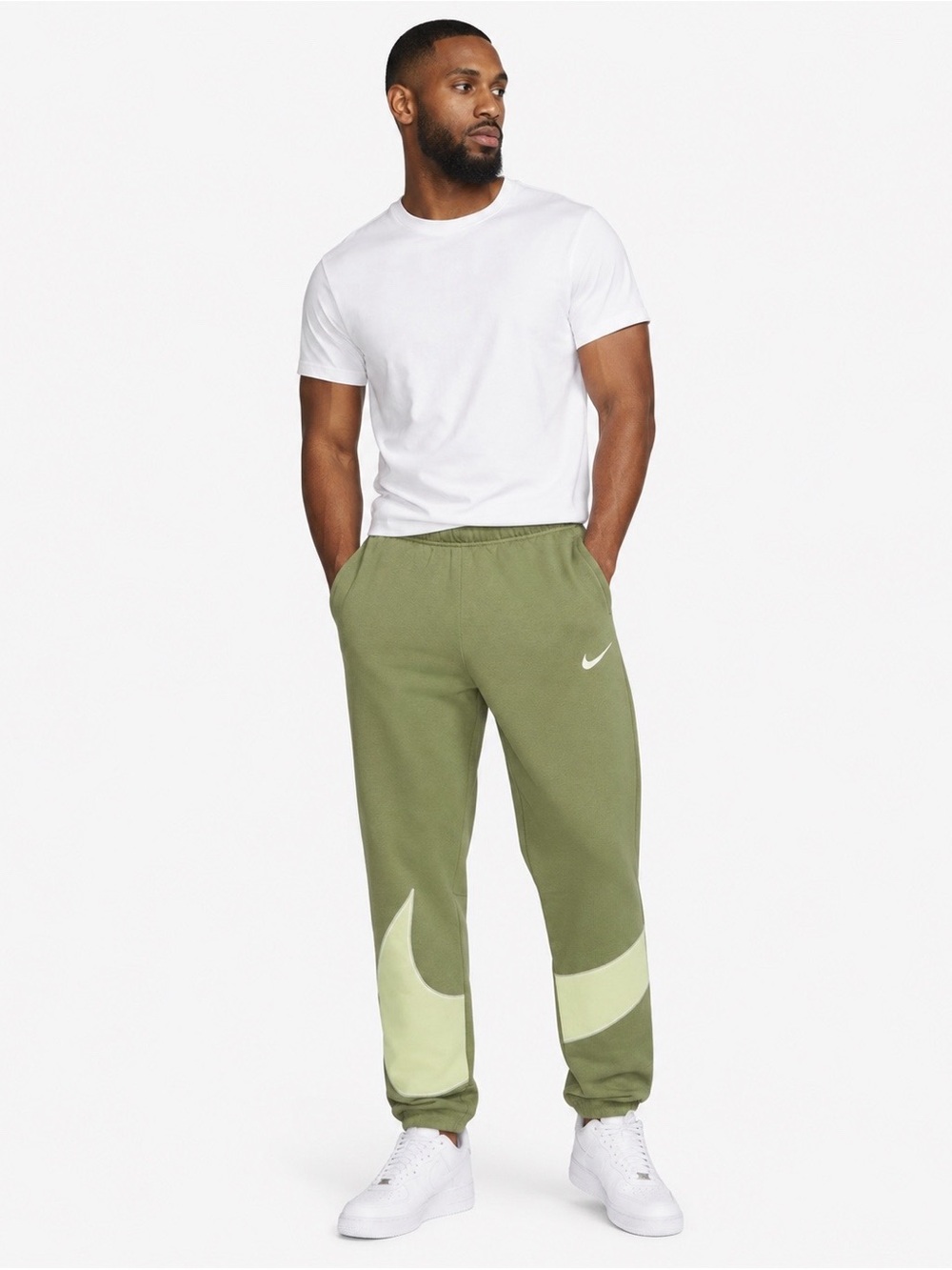 New Nike Men's/Women/Kids Green Swoosh Athletic Sweat Pants Size XXL